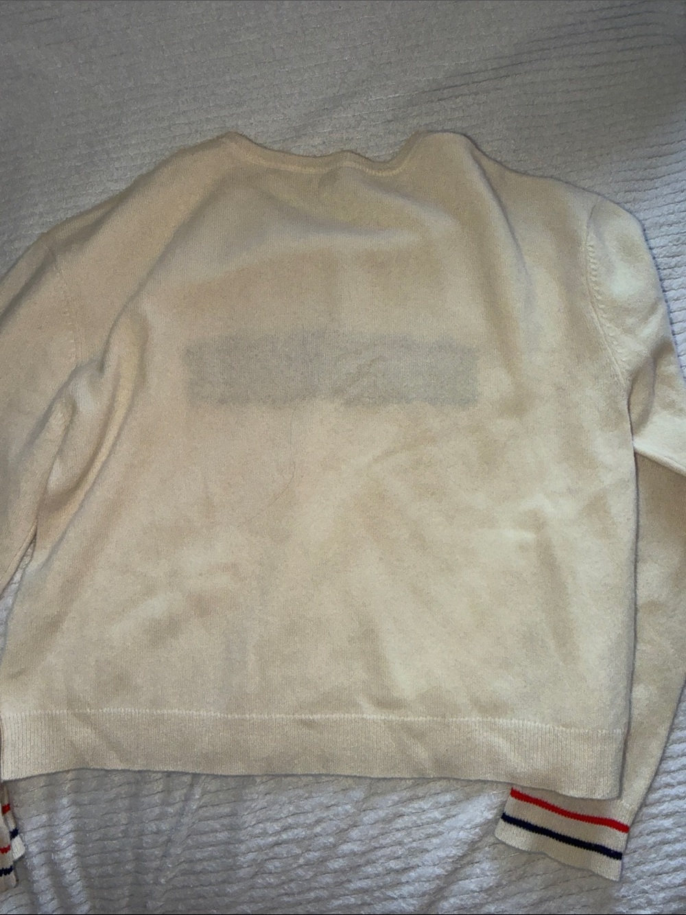 KULE Cream Crewneck Sweater with Yellow BANANAS Graphic - Picture 8 of 11